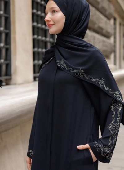 Abaya Takım - Lacivert