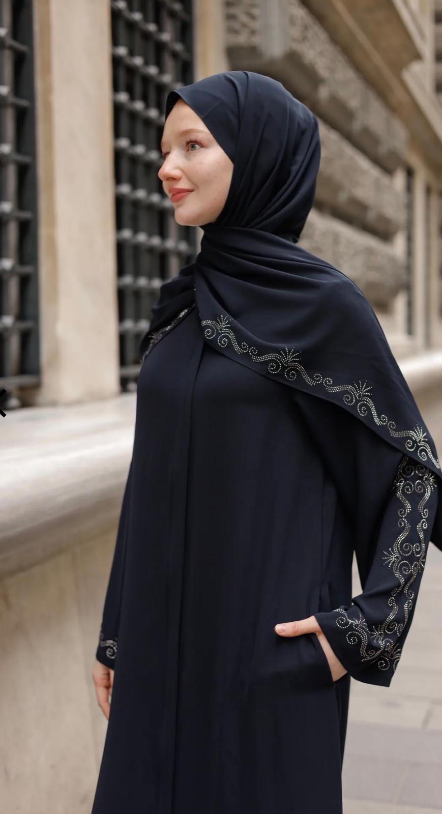 Abaya Takım - Lacivert