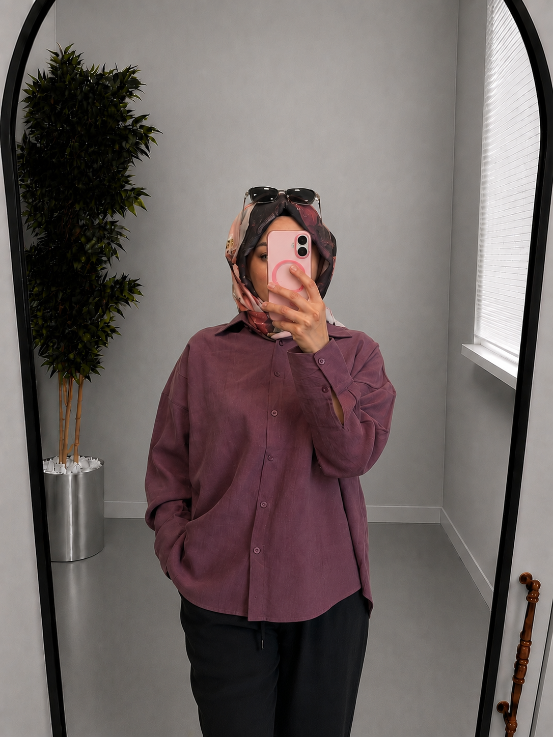 Massimo Dutti Gömlek - Bordo