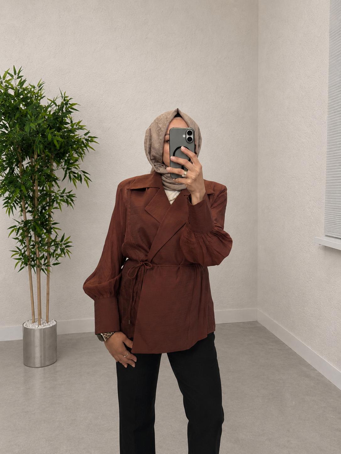 İthal Bluz Fast Perry Fashion - Bordo